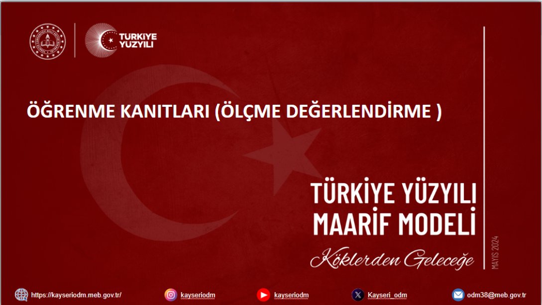 Türkiye Yüzyılı Maarif Modeli Ölçme ve Değerlendirme Uygulamaları Semineri